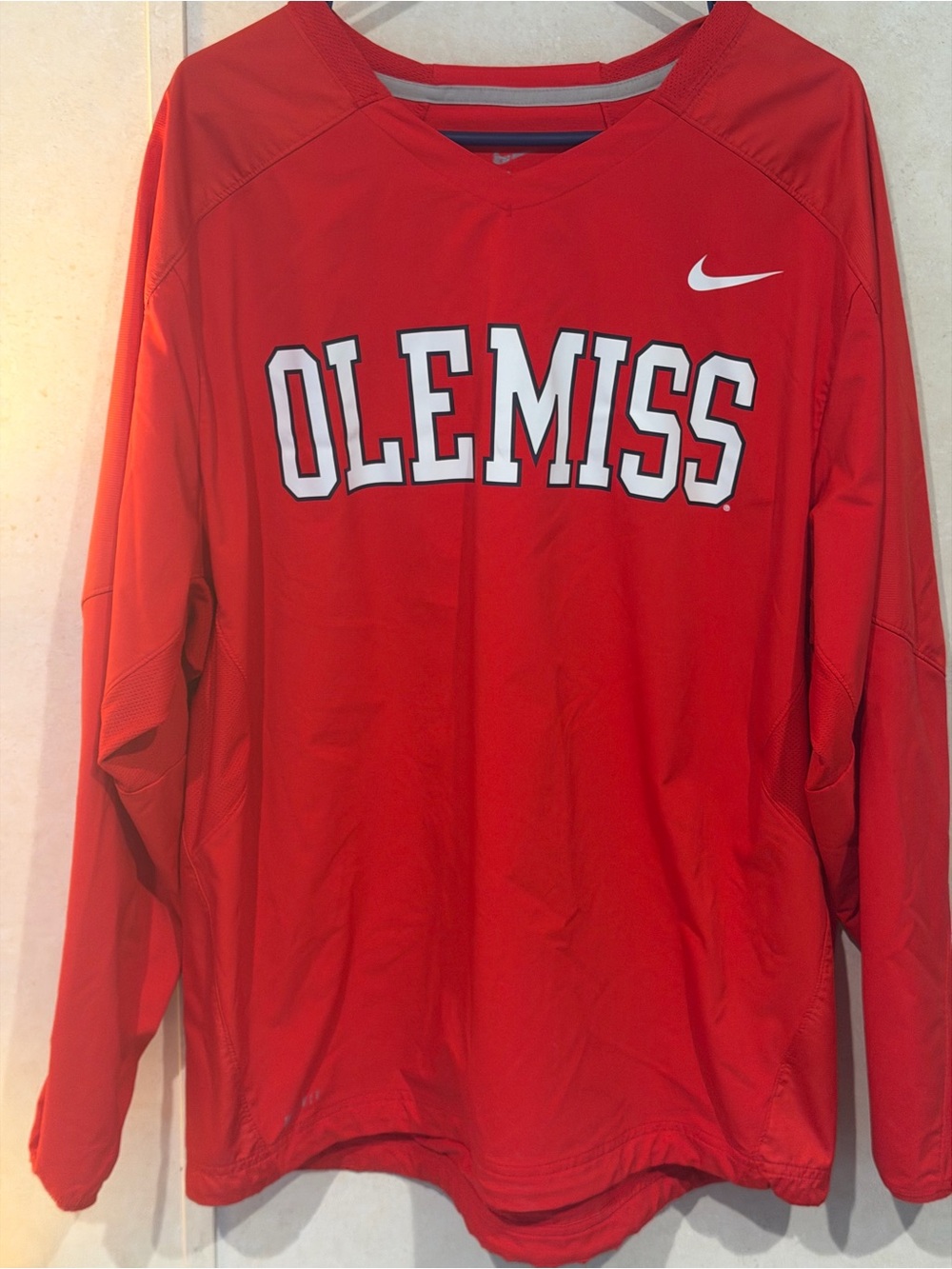 Nike Men’s Red Ole Miss Pullover